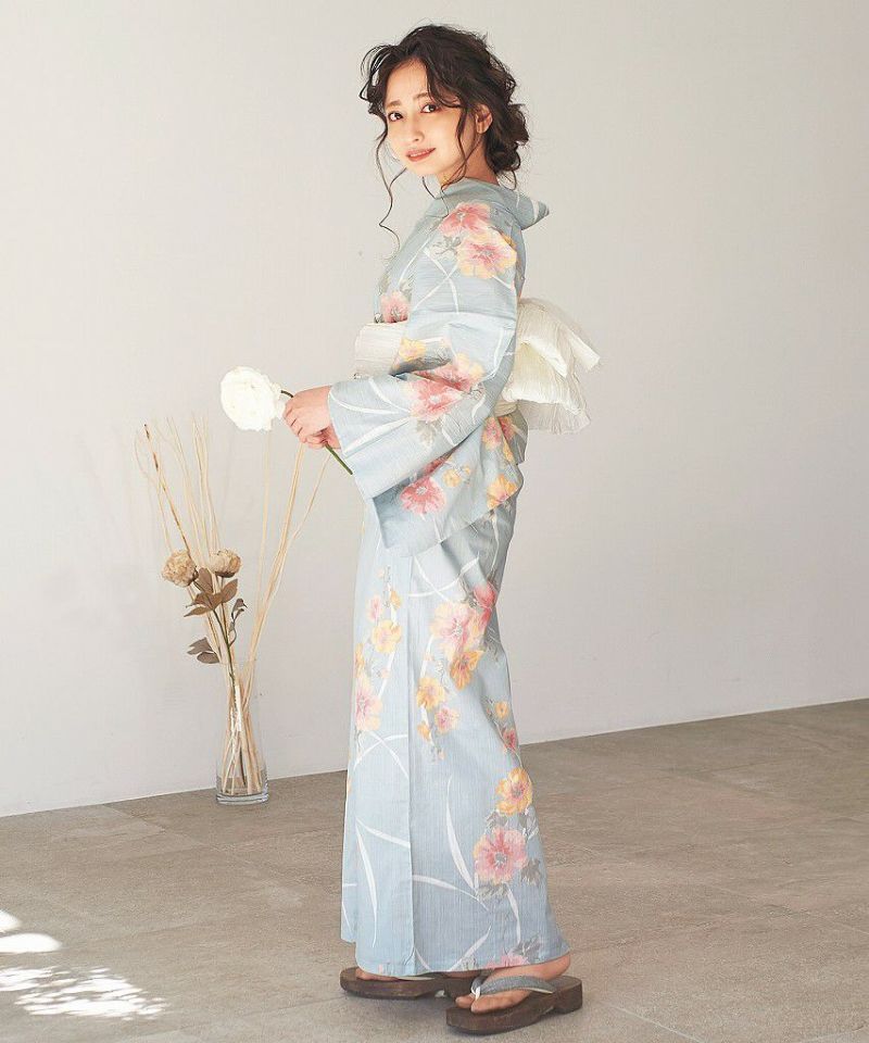 DITA ディータ 泡沫の若葉しらべ 浴衣・兵児帯セット 2025 浴衣5点セット(ゆかた・帯・下駄・着付けマニュアル