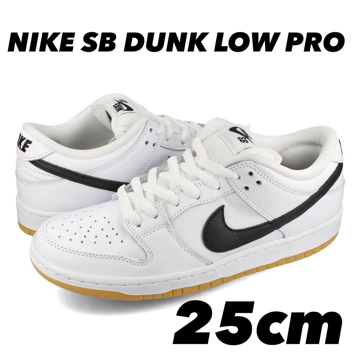 NIKE SB DUNK LOW PRO ナイキ SB ダンク ロー プロ WHITE/BLACK/WHITE 