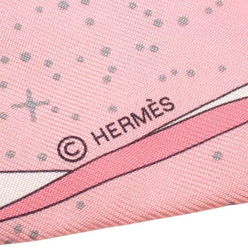 新品同様　エルメス　ツイリー　スペースダービー HERMES エルメス スカーフ ツイリー スペース ダービー ブルー