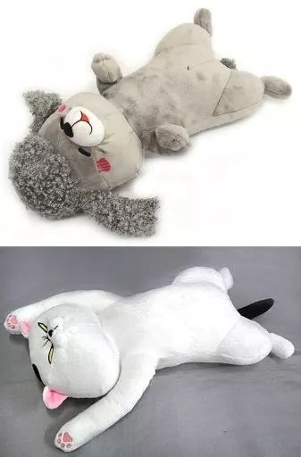犬と猫どっちも飼ってると毎日たのしい　ぬいぐるみ　へそ天BIGぬいぐるみ Amazon.co.jp: 犬と猫どっちも飼ってると毎日たのしい へそ天BIG