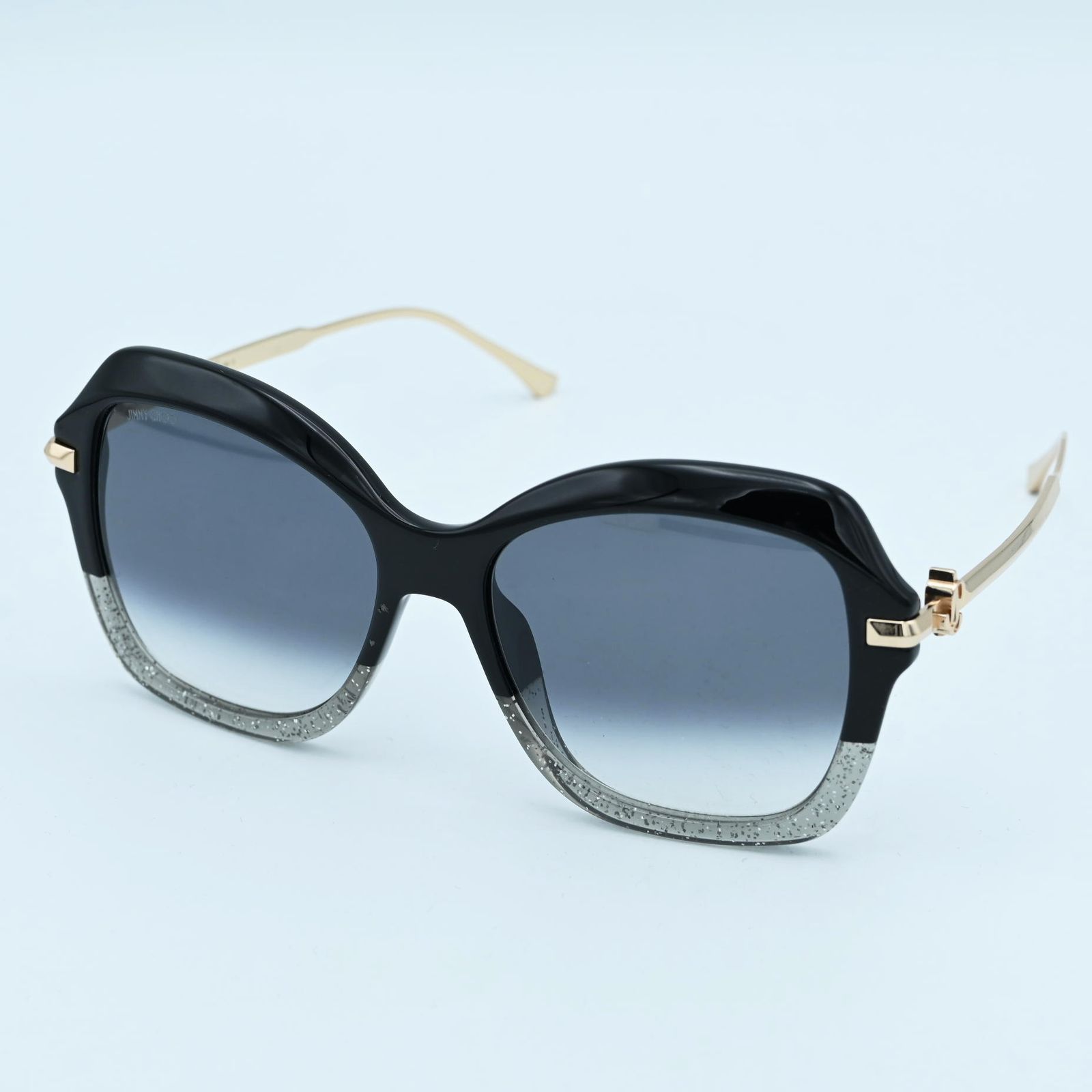 【美品】JIMMY CHOO ジミーチュウ サングラス ブラック キラキラ ジミー チュー JIMMY CHOO サングラス レディース メンズ