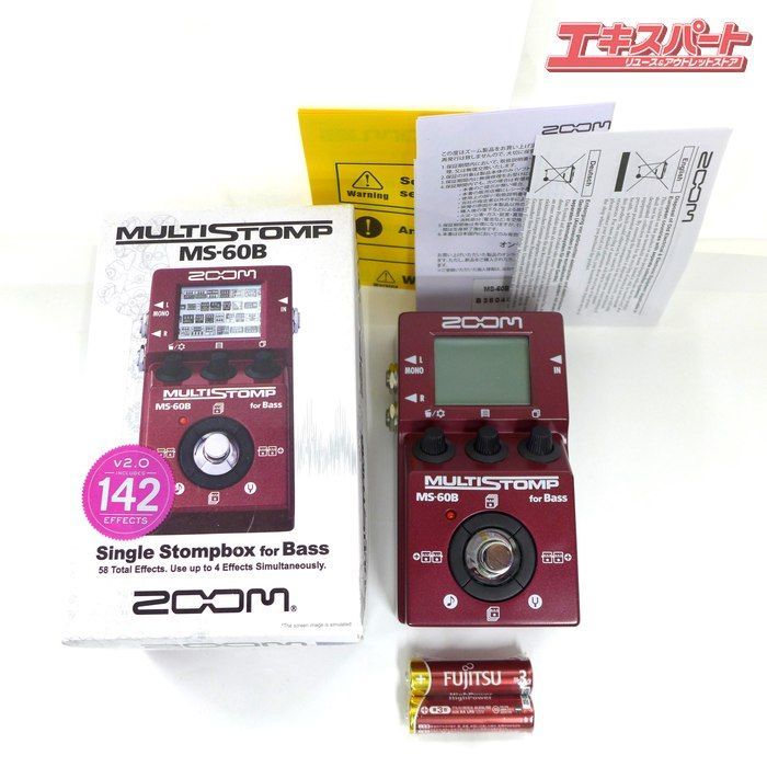 ZOOM MULTISTOMP マルチエフェクター Single Stompbox for Bass ベース
