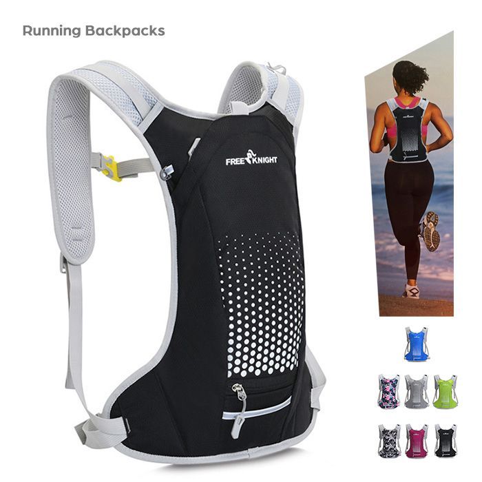 ランニング用バックパック 多機能リュック スポーツ 自転車 男女兼用 撥水加工 反射テープ 通気 ハイドレーションバッグ 軽量 トレイル マラソン  nee4j542888