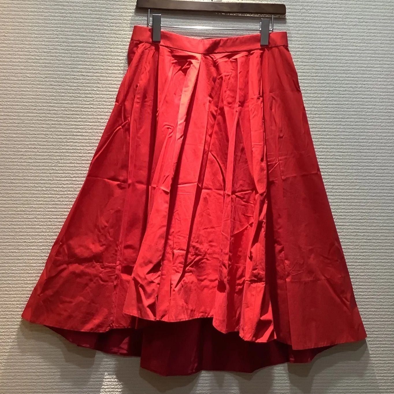 ドゥロワー drawer フレアスカート38 Drawer ドゥロワー フレアースカート カラースカート ミモレ丈