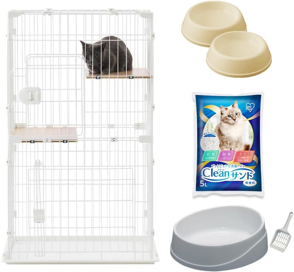 うさぎ ケージ マルカン うさぎのカンタンおそうじケージ H50W お掃除