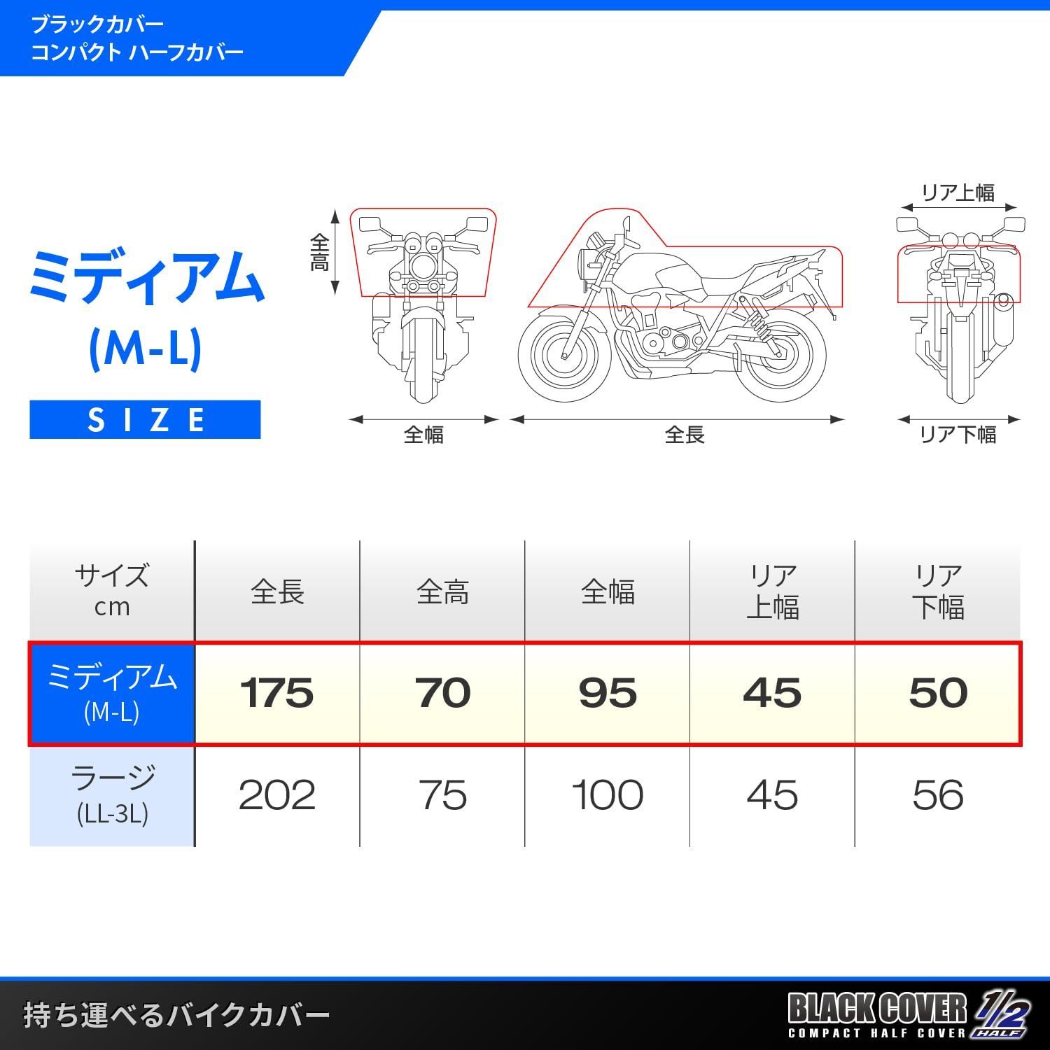 在庫処分』 撥水加工 旅行先/キャンプ場での雨除け バイクカバー
