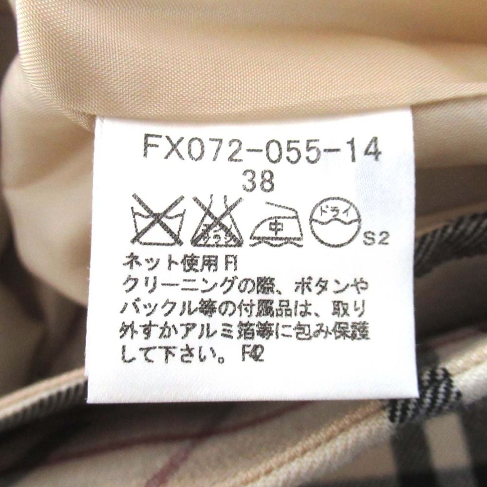 ノバチェック柄 バックプリーツ