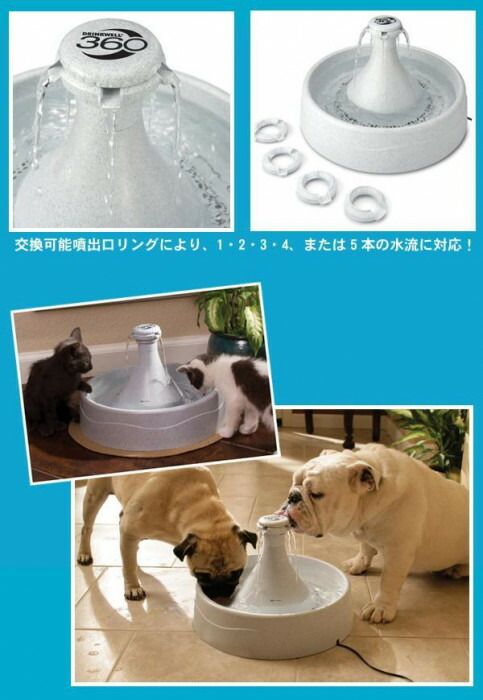  PetSafe Japan ペットセーフ ドリンクウェル 360 ペットファウンテン 3.8リットル容量 自動給水器 D JP-RE-18 ペット用品 食器 フードボール 食器 餌やり 水やり用品