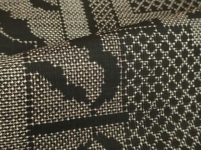 平和屋着物□本場大島紬 7マルキ 幾何学文様 正絹 逸品 DAAR7295we  