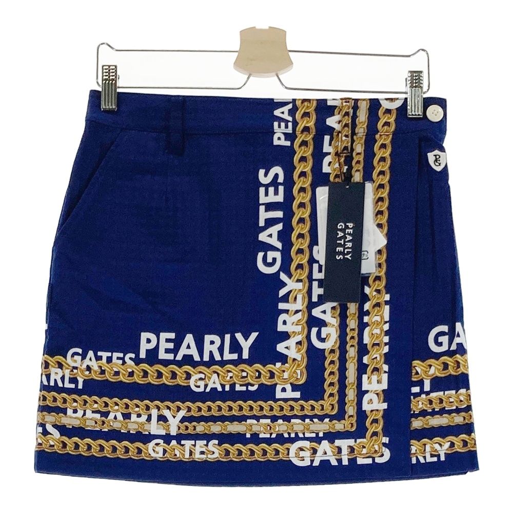 サイズ 1 PEARLY GATES パーリーゲイツ 055-2234010 スカート チェーン ブルー系 240101527571 ゴルフウェア レディース ストスト