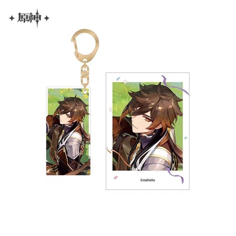 原神 公式グッズ 正規品 鍾離 アクリルキーホルダー ポラロイド