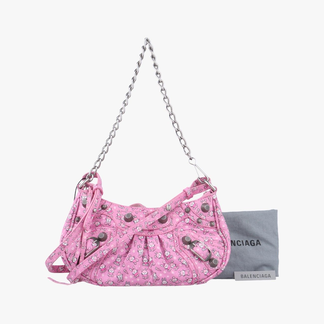バレンシアガBalenciagaル カゴール ミニ ピンク ラムスキン 695814.5890.P.527545