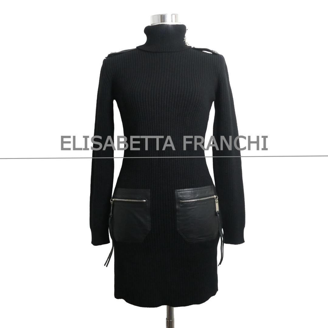ELISABETTA FRANCHI エリザベッタフランキ ニットワンピース ELISABETTA FRANCHI/エリザベッタフランキ ニットワンピース【公式