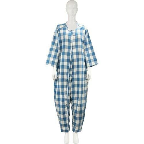 2営業日で発送 竹虎 フドーねまきB チェックブルー LL