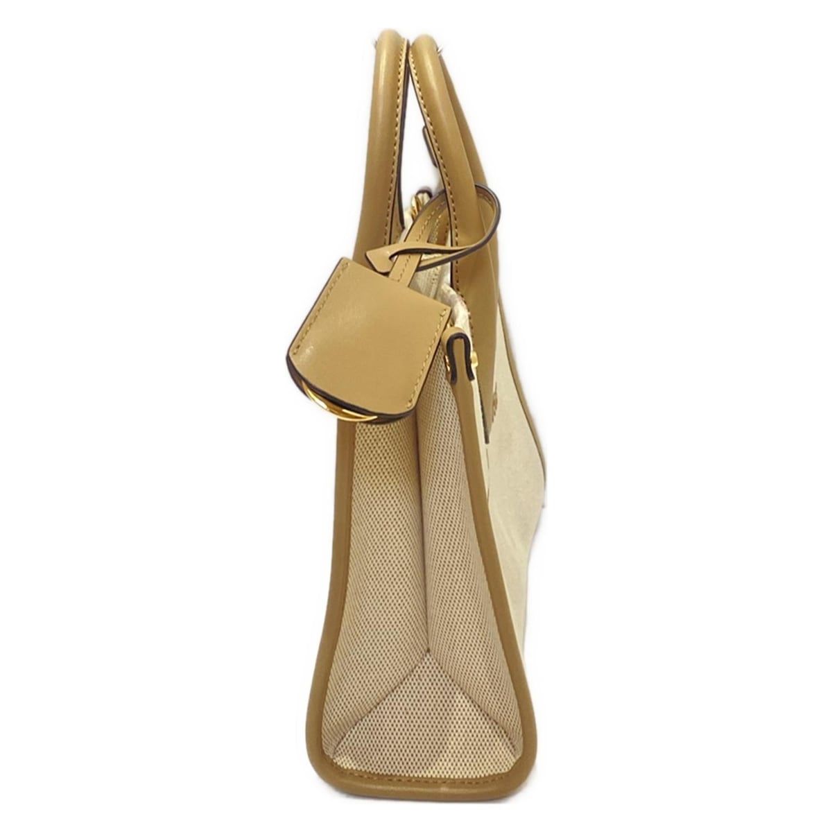 MICHAEL KORS マイケルコース ハンドバッグ - アイボリー×ベージュ レザー