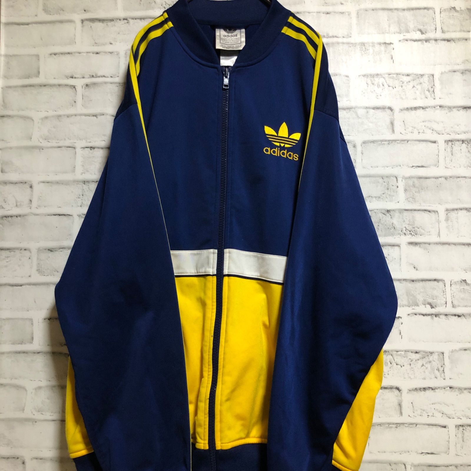 希少3XL⭐️80s adidas トラックジャケット/ジャージ 刺繍トレ