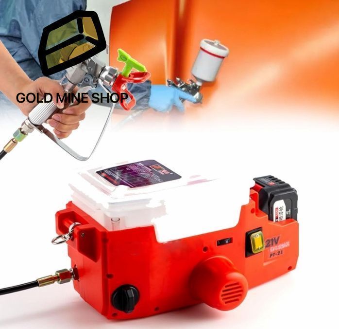 バックパックエアレスペイントスプレー 電動ハンドヘルドDIY内壁スプレーガンマシン 5000mAhリチウムバッテリー 1.5mホース付き 家庭の