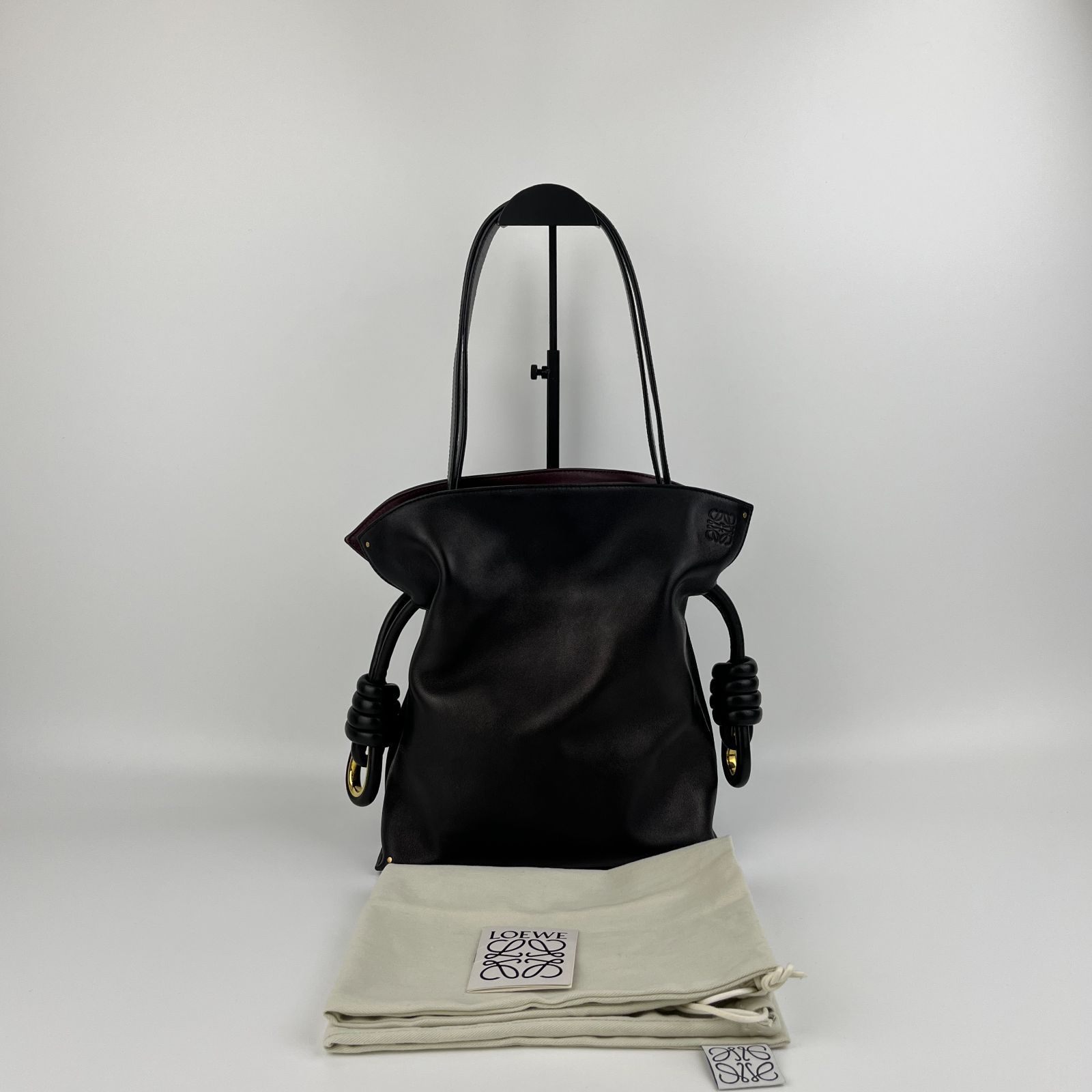 中古•美品　ロエベ LOEWE フラメンコノット　バッグ LOEWE 美品 ロエベ フラメンコ ノット スモール 2WAY
