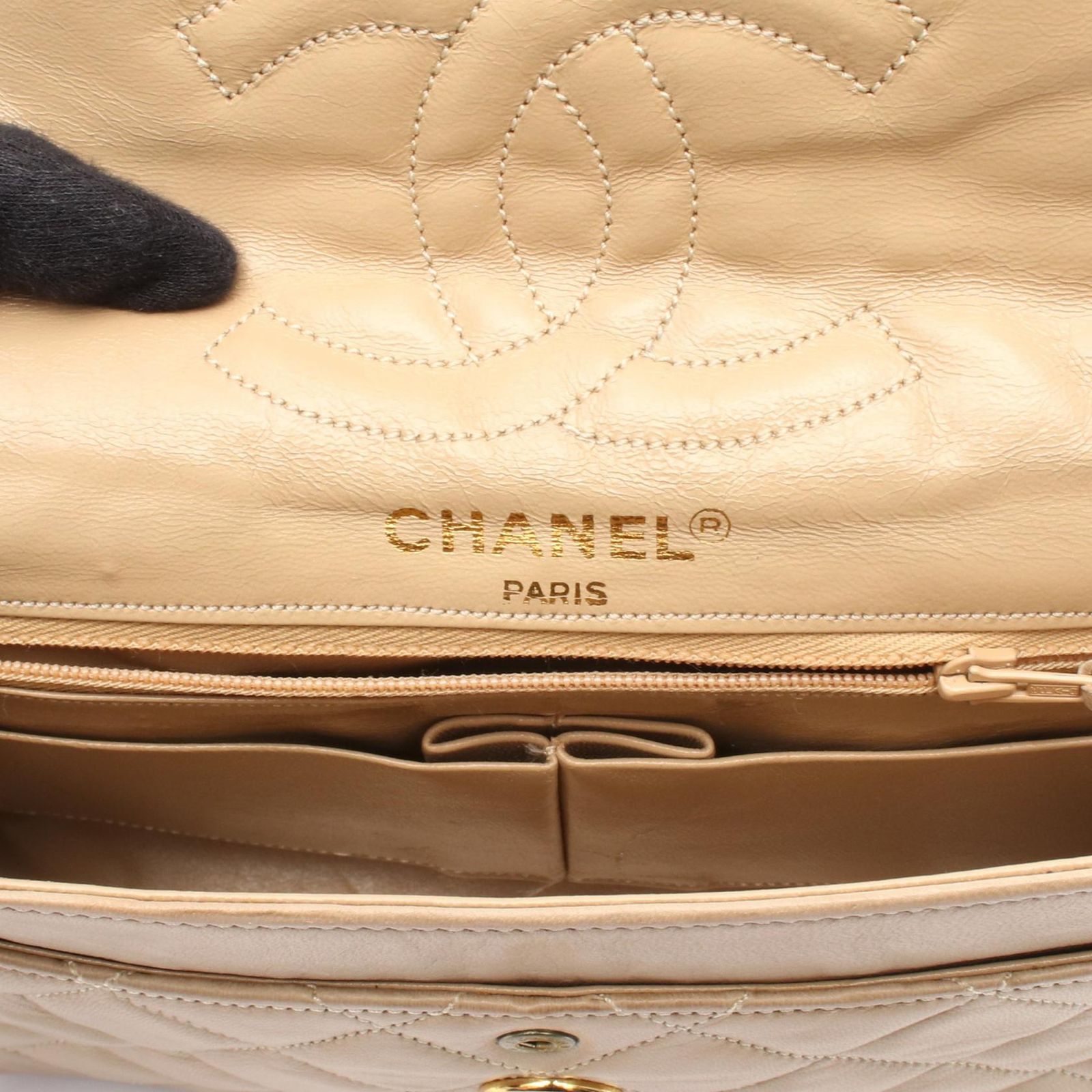 美品　シャネル　ラムスキン　パリ限定　Wフラップ　ショルダーバッグ　ベージュ 楽天市場】シャネル CHANEL マトラッセWフラップチェーン
