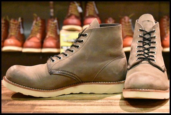 9.5D 12年 レッドウィング 8152 アイリッシュセッター グレイ ラフアンドタフ プレーントゥ 編み上げ ブーツ redwing HOPESMORE FD290