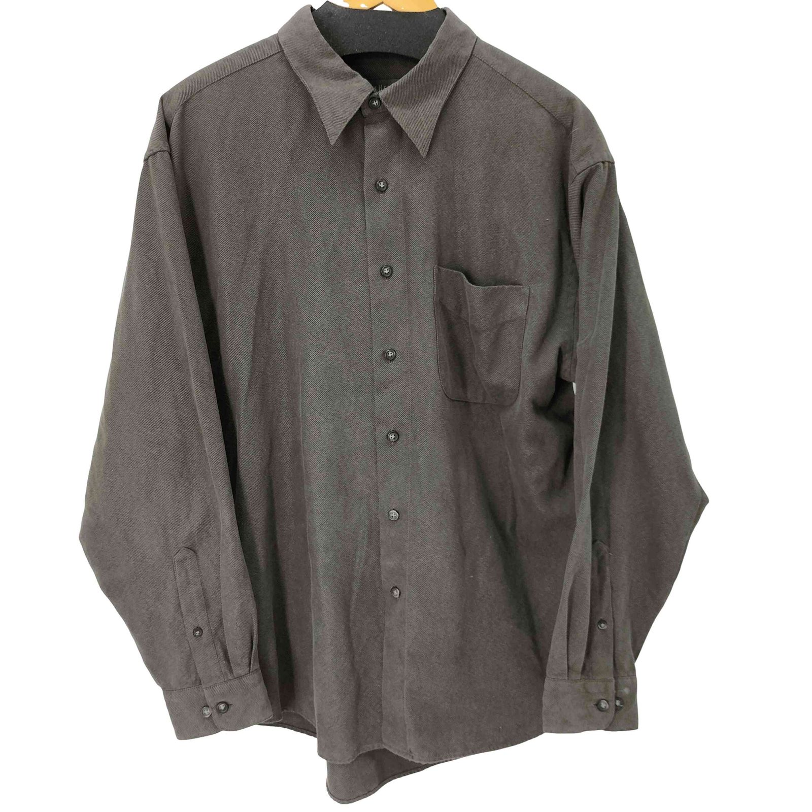 ヴァンヒューゼン VAN HEUSEN MICRO SUEDE L/S レギュラーカラーシャツ メンズ import：L 