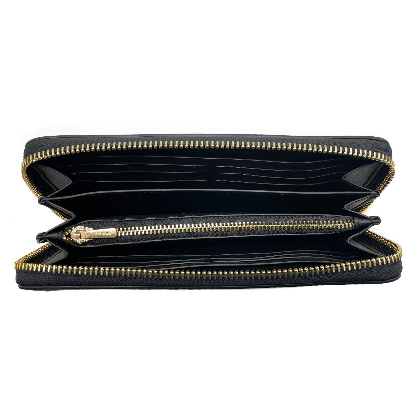 訳あり商品 新品未使用】コーチ COACH 長財布 C4451 IMBLK ストラップ 