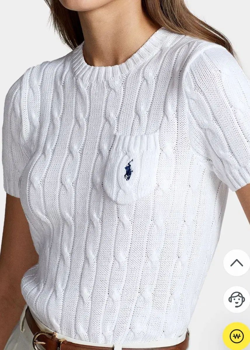 ポロ Ralph Lauren(ラルフローレン) ケーブル 半袖 ニット