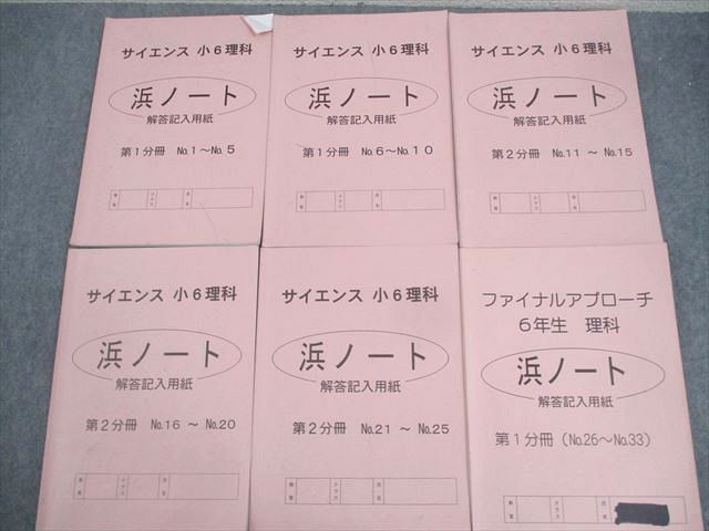 WM12-077 浜学園 小6 理科 サイエンス/要点のまとめ/ファイナルアプローチ 第1/2分冊 通年セット 2023 計6冊 85L2D -  メルカリ