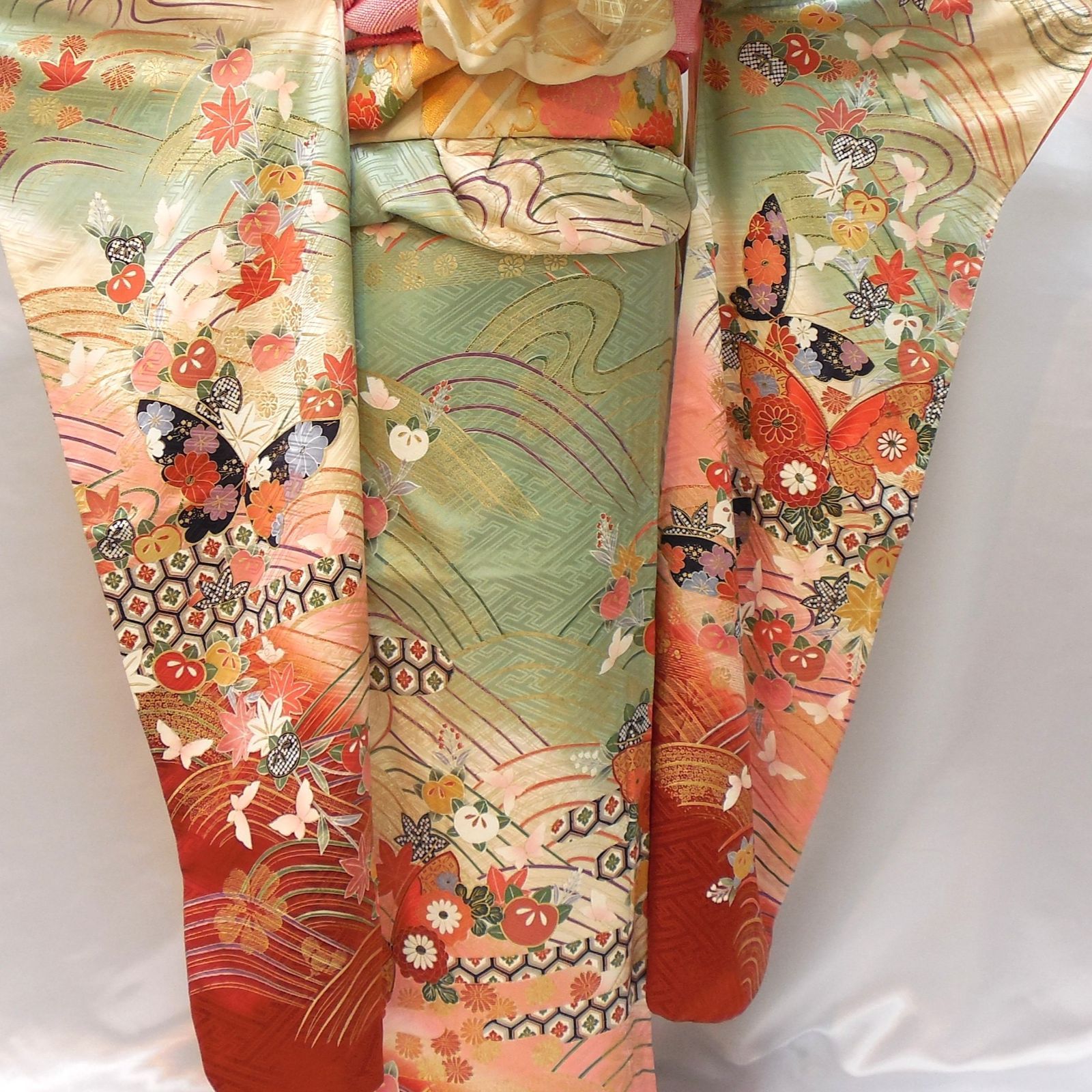 フォロワ割】極美品☆振袖フルセット 正絹 成人式 振袖 7点