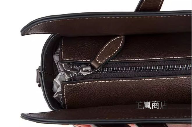 上質 革製牛革ハンドバッグ上層牛革レトロ刺