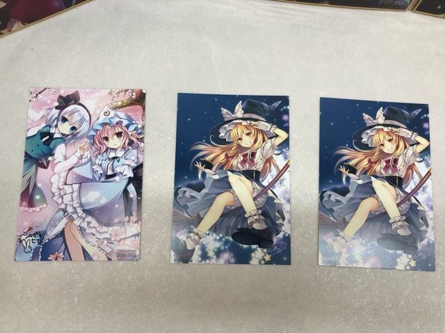 東方Project 複製サイン入り 色紙 イラストカード まとめ売り