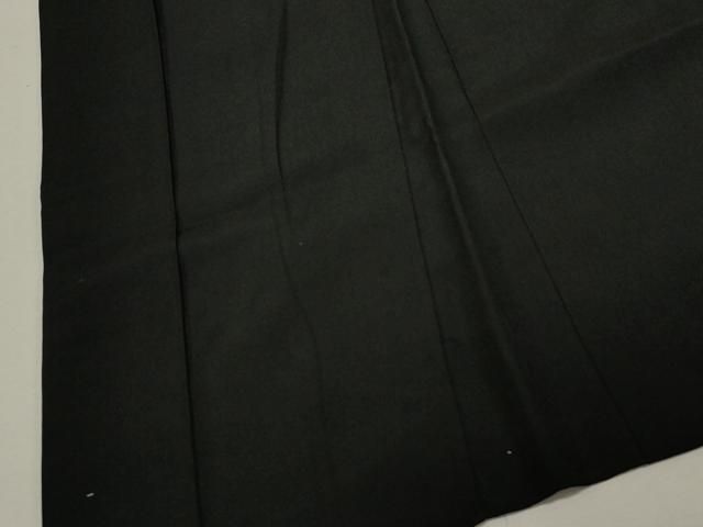 平和屋着物#男性 黒紋付 長羽織 正絹 dy