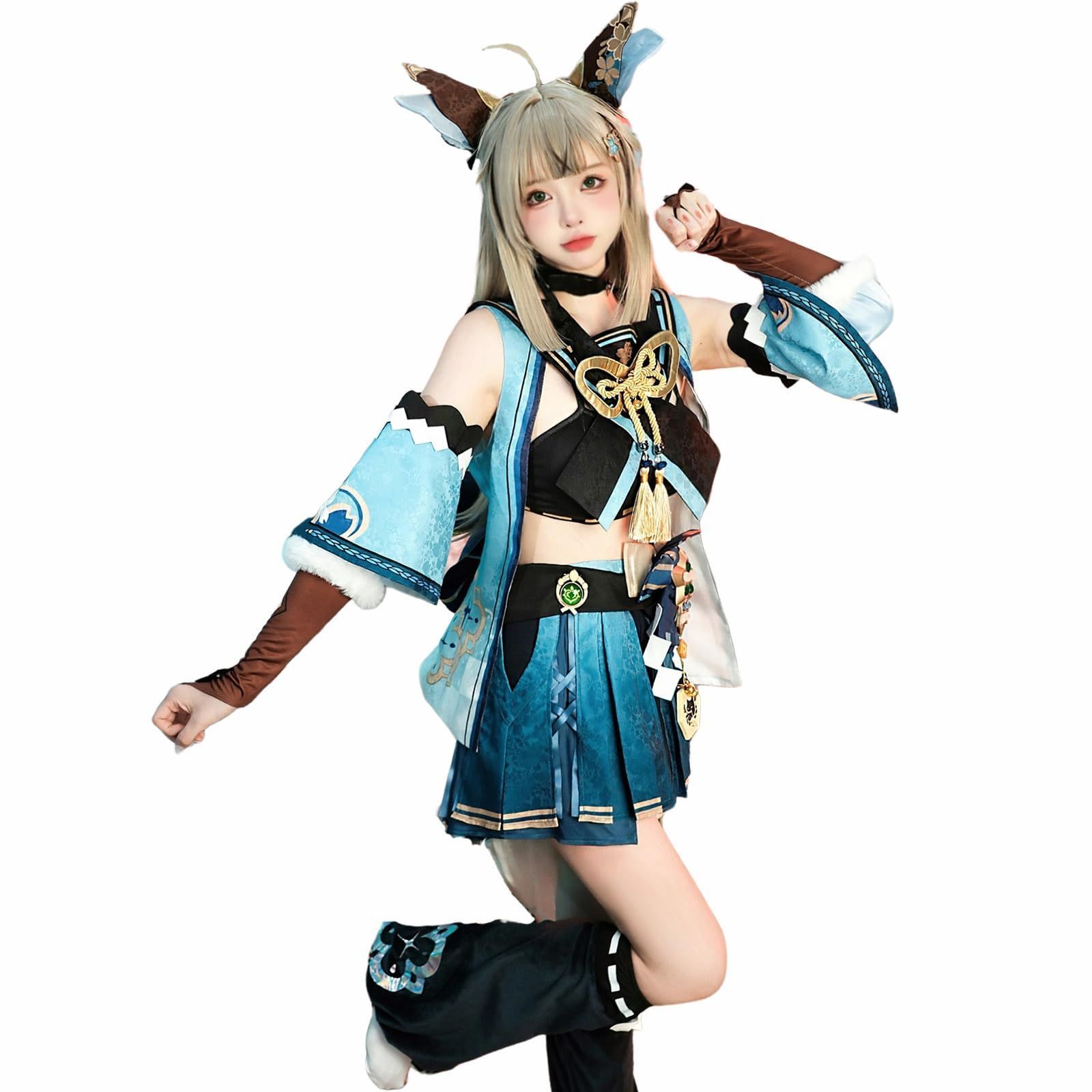 Color:綺良々 ウィッグなし_Size:S [NOKIJP] 原神 稲妻 綺良々 コスプレ ウィッグなし 綺良々 コスプレ衣装 げんしん 綺良々 コスプレ ウィッグなし Genshin impact キララ コスプレ ウィッグなし (綺良