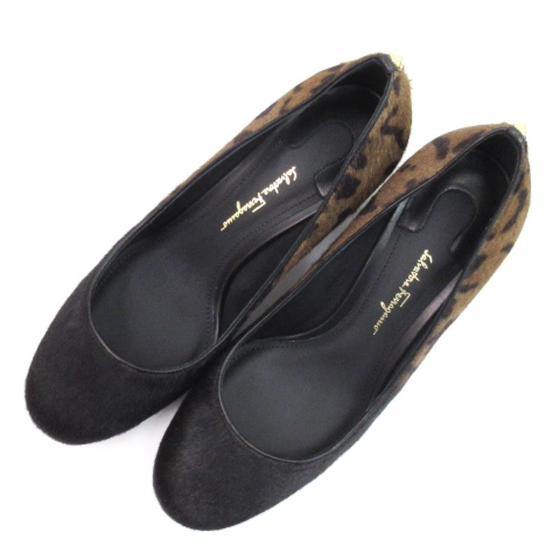 サルヴァトーレフェラガモ Salvatore Ferragamo ハラコ パンプス
