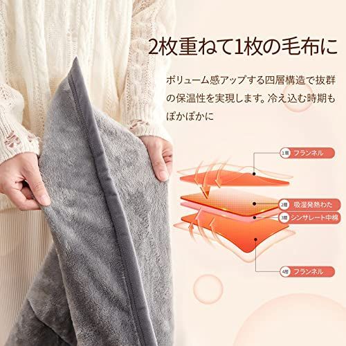 【色: ブラック】Keusnix シンサレート 毛布 シングル ブランケット 厚 シングル140×200cm_ブラック Keusnix シンサレート 毛布