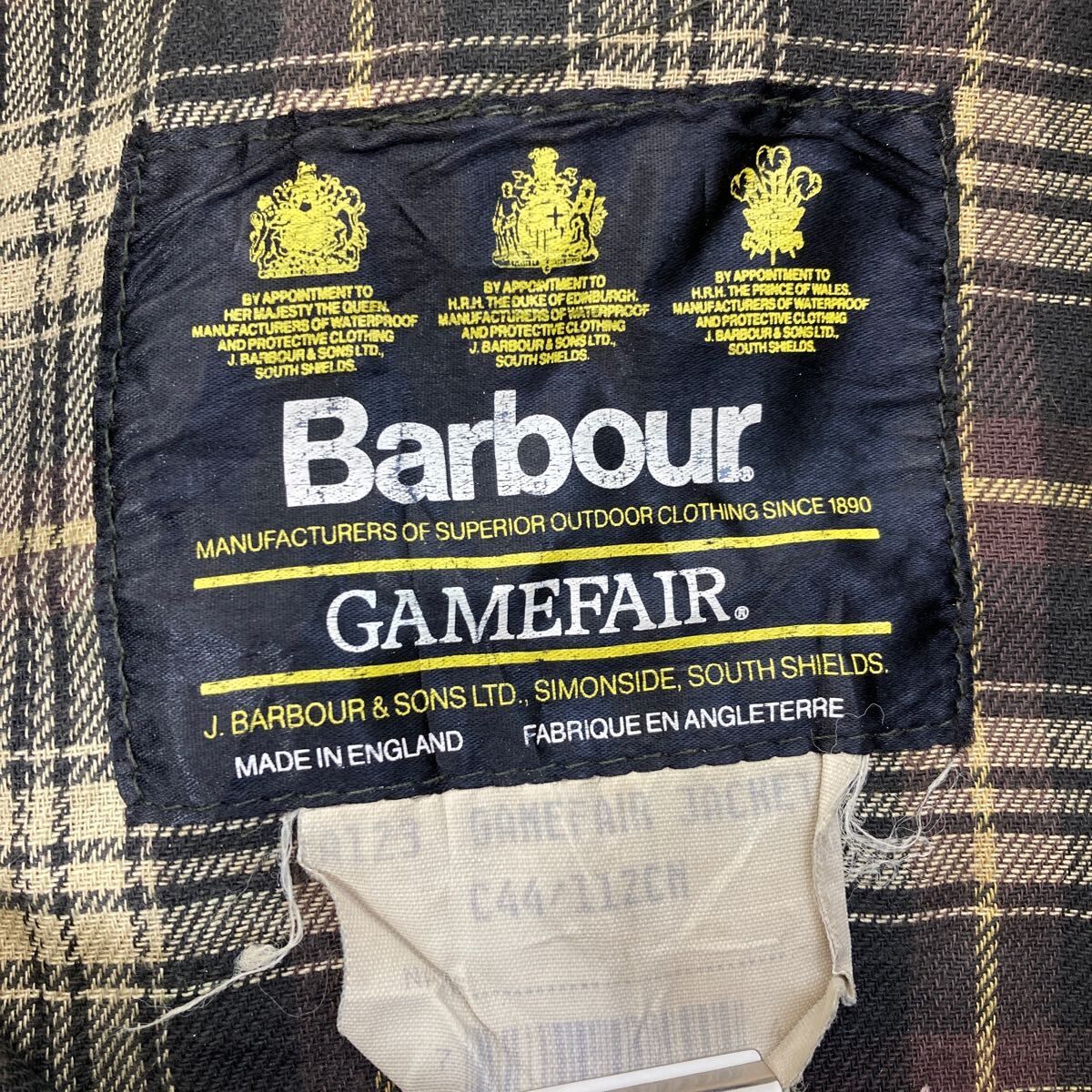 Barbour オイルドジャケット Lサイズ位 表記サイズ44 バブアー Barbour オイルドジャケット Lサイズ位 表記サイズ44 バブアー