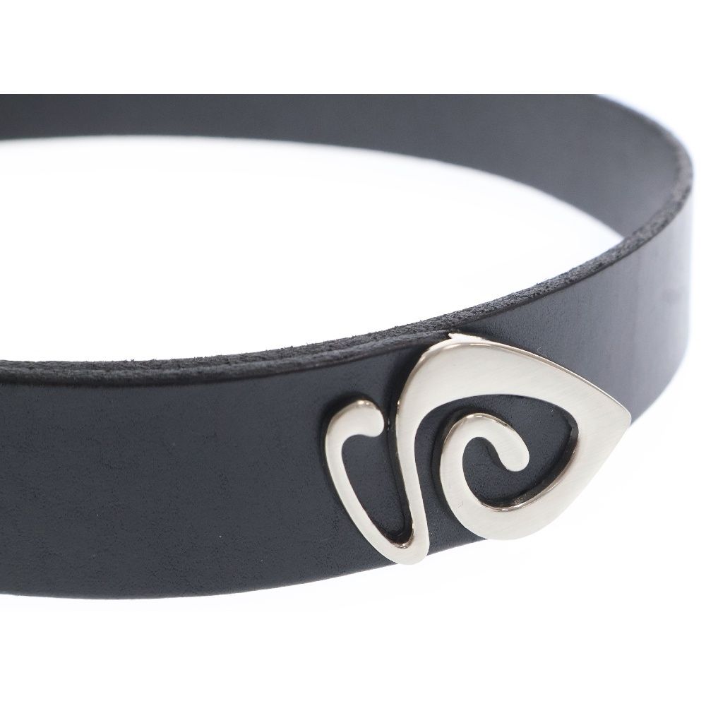 STUSSY (ステューシー) METAL S TIP BELT メタルデザイン レザー