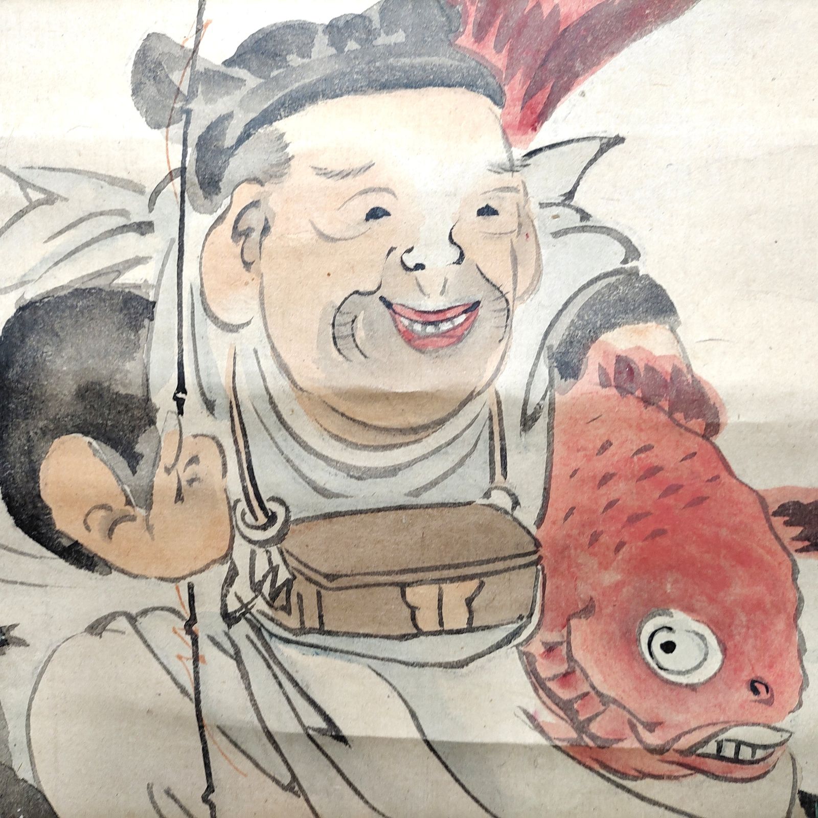 掛軸・恵比寿・七福神・No.230426-12・梱包サイズ60 - メルカリ