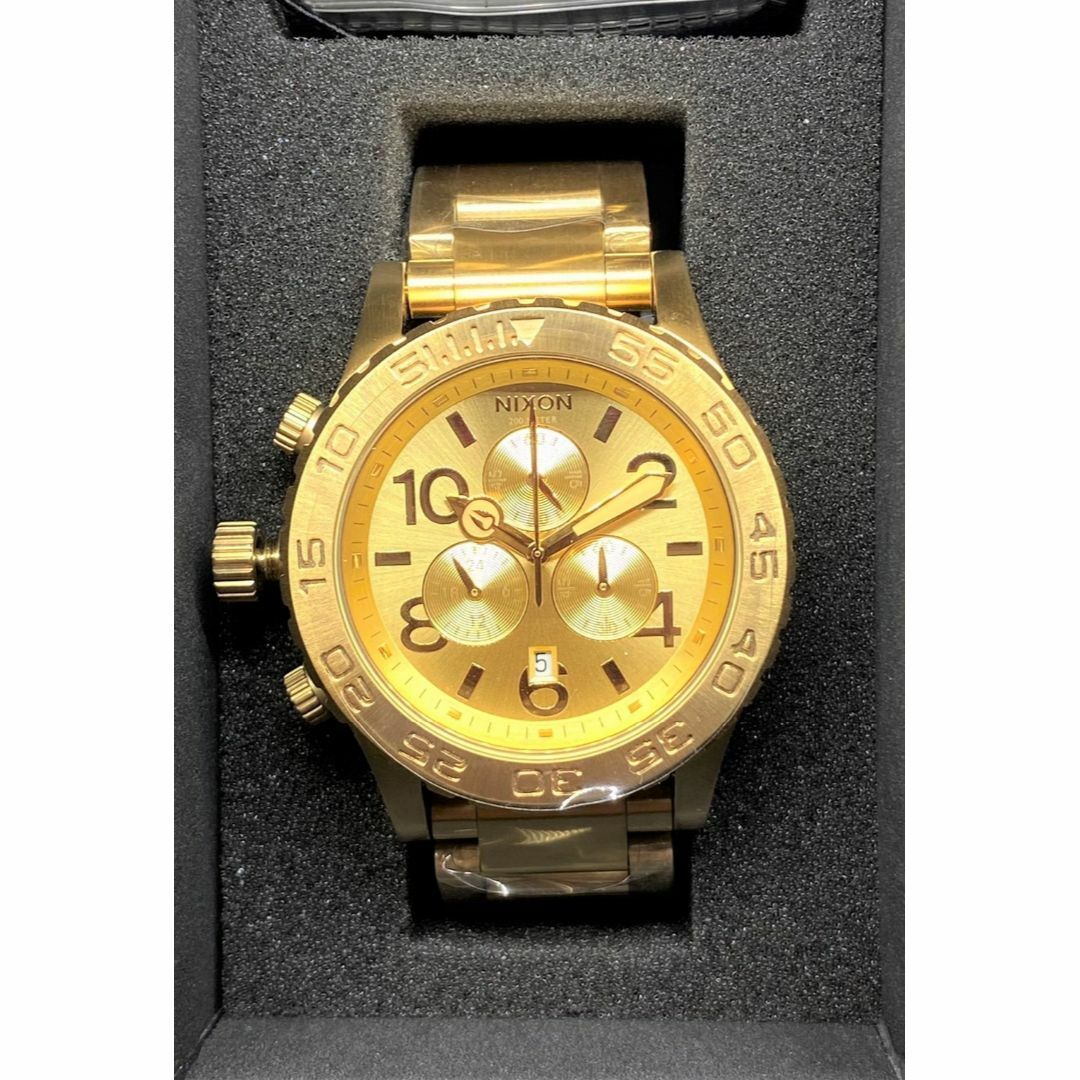 NIXON 42-20 CHRONO ゴールド腕時計 A037-1902 Nixon Gold 42-20