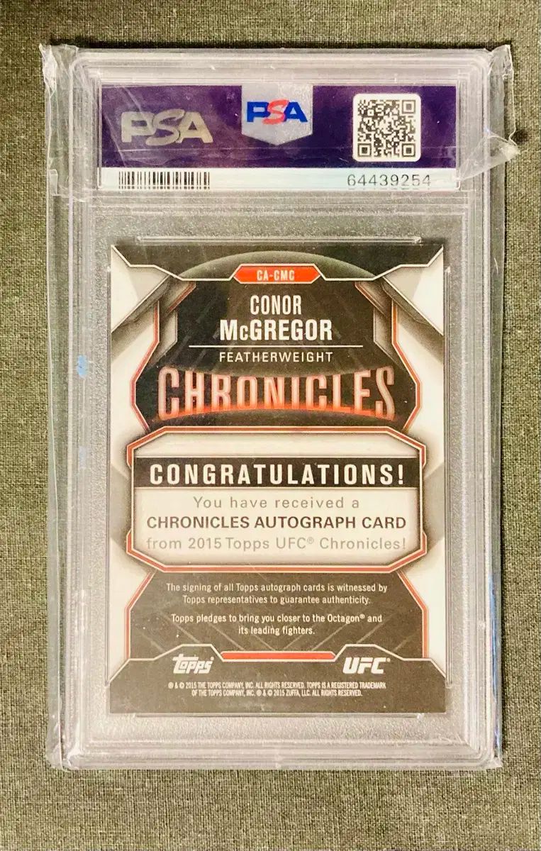 UFC カード コナー・マクレガー オート Auto9