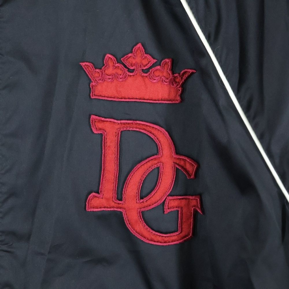 DOLCE & GABBANA ブラック ダウンジャケット クラウン柄 ドルチェ&ガッバーナ メンズ ダウン DOLCE&GABBANA ブランド アウター