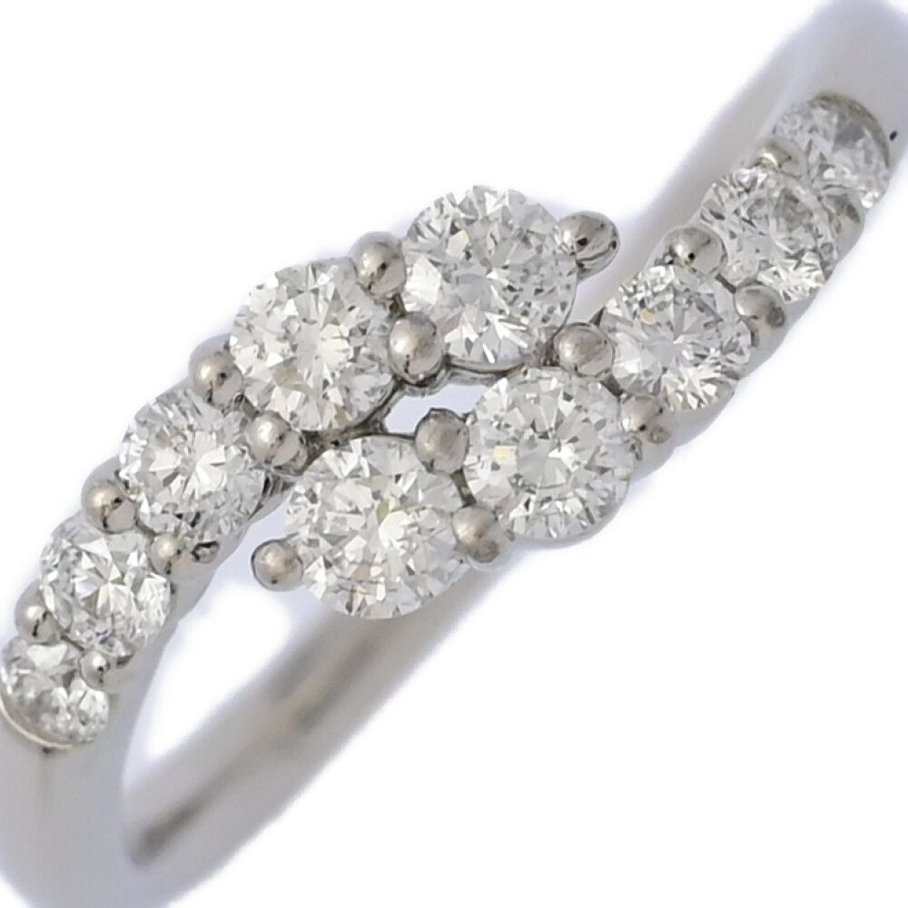 0.5ct|10P･ダイヤモンドリング･指輪|Pt999|995 1000-4.1g|10.5号| 50.5|プラチナ 翌日配送可 ♀ N レディース 592154