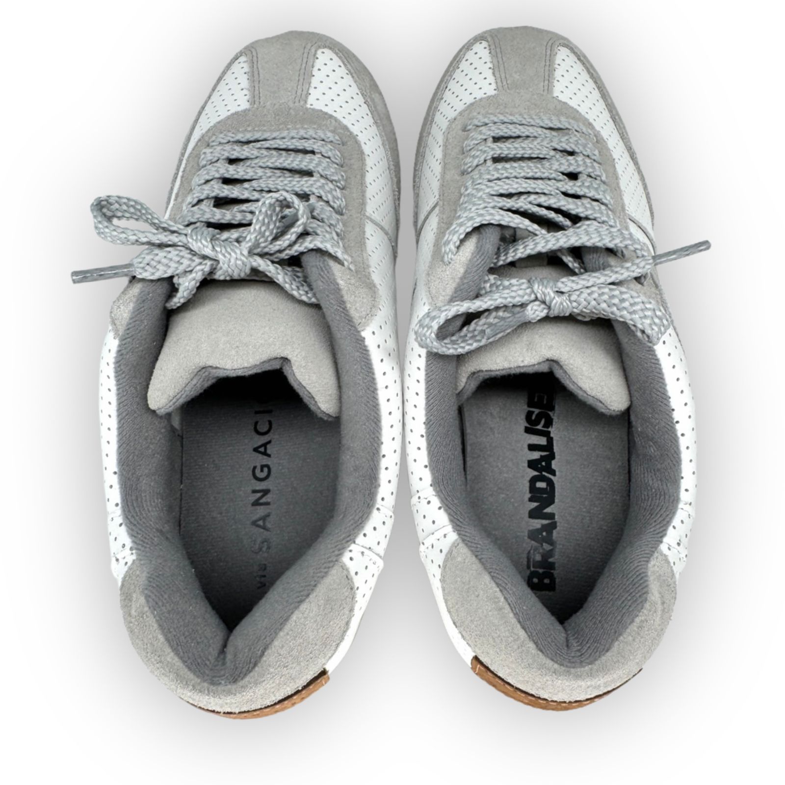 美品 SANGACLO × バンクシーコラボ にゅ スニーカー 25cm にゅ～ず