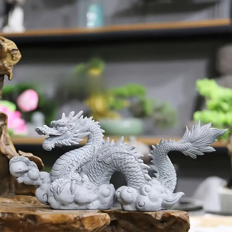 龍 竜 置物 置き物 リビング 寝室 ホーム レストラン バー カフェ 北欧 おしゃれ 贈り物 玄関 飾り d51 : VTEERY(みさ) 龍の置物 可愛い 龍 干支 辰年 置物 2024
