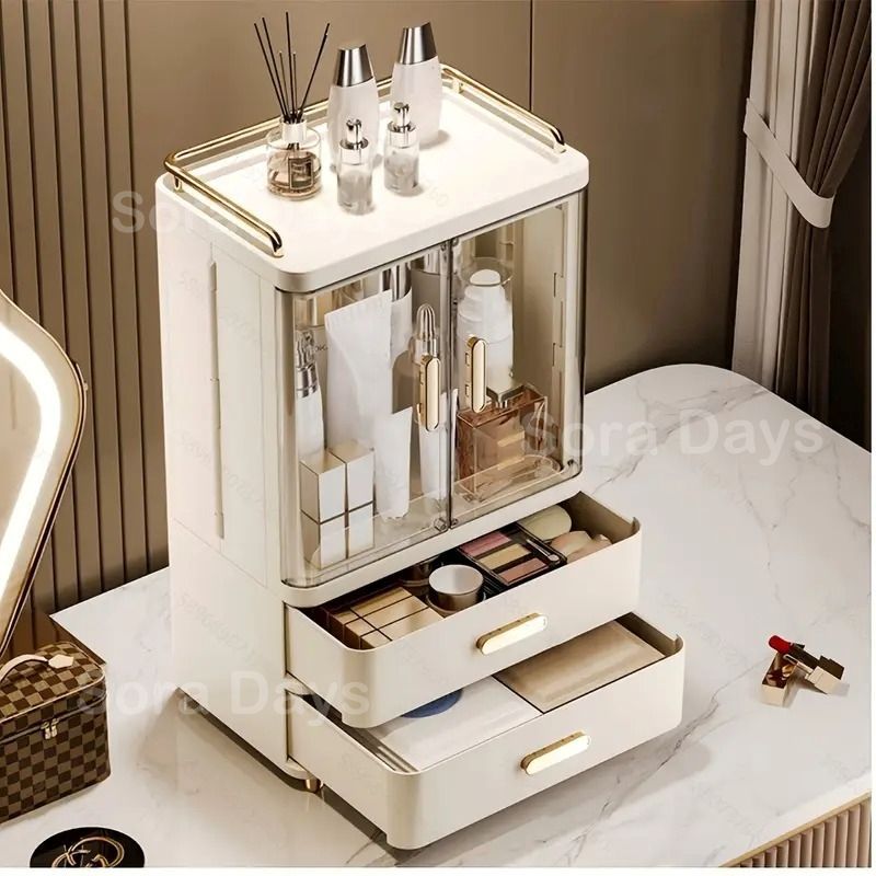 ホワイト 27.5×18×46.5cm