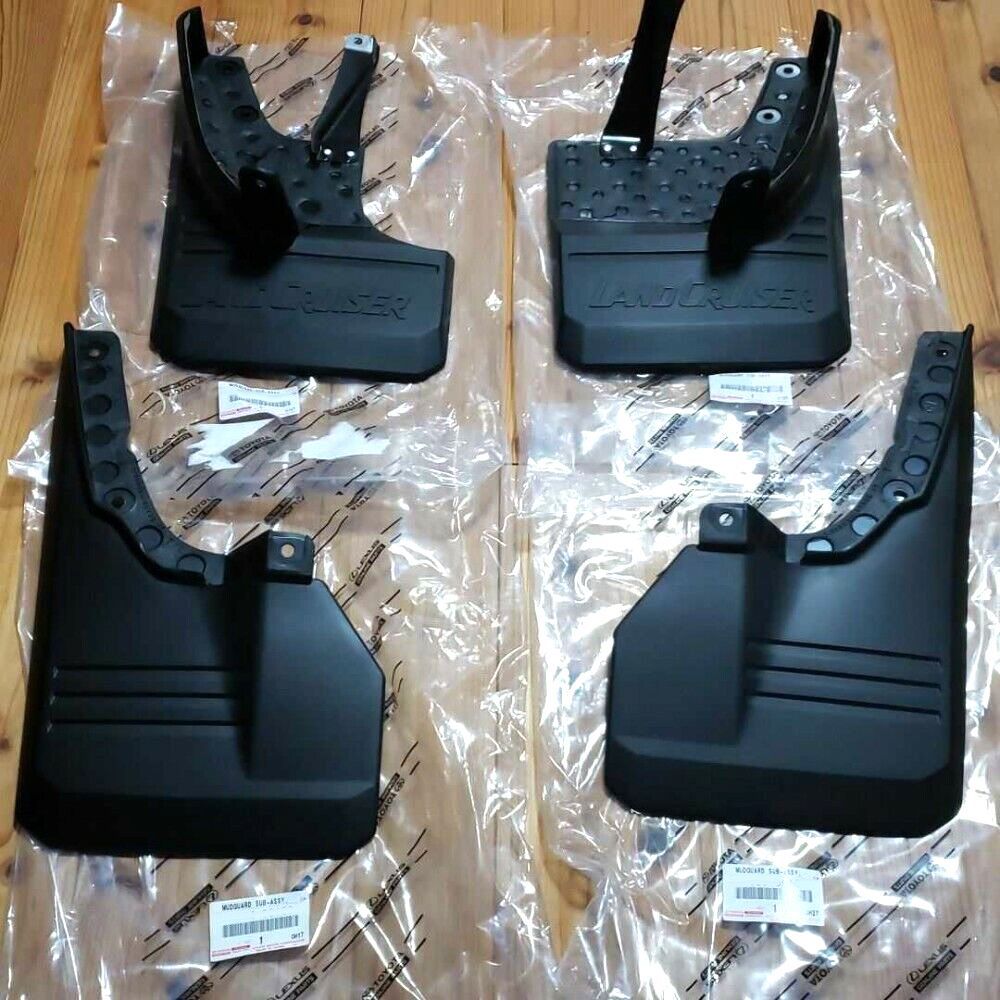 新品 トヨタ純正 70 ランドクルーザー プラド マッドガード フロント リア 左右 フェンダー 泥除け Genuine Toyota  LandCruiser Mud Guards - メルカリ