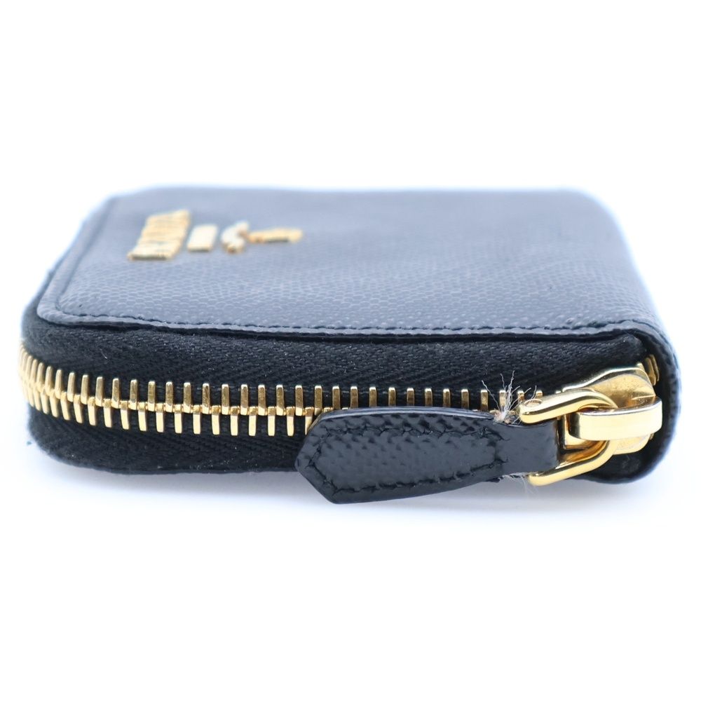 PRADA プラダ コインケース 財布 ウォレット レザー サフィアーノ レター PRADA (プラダ) ロゴ コインケース ウォレット 財布 ブラック