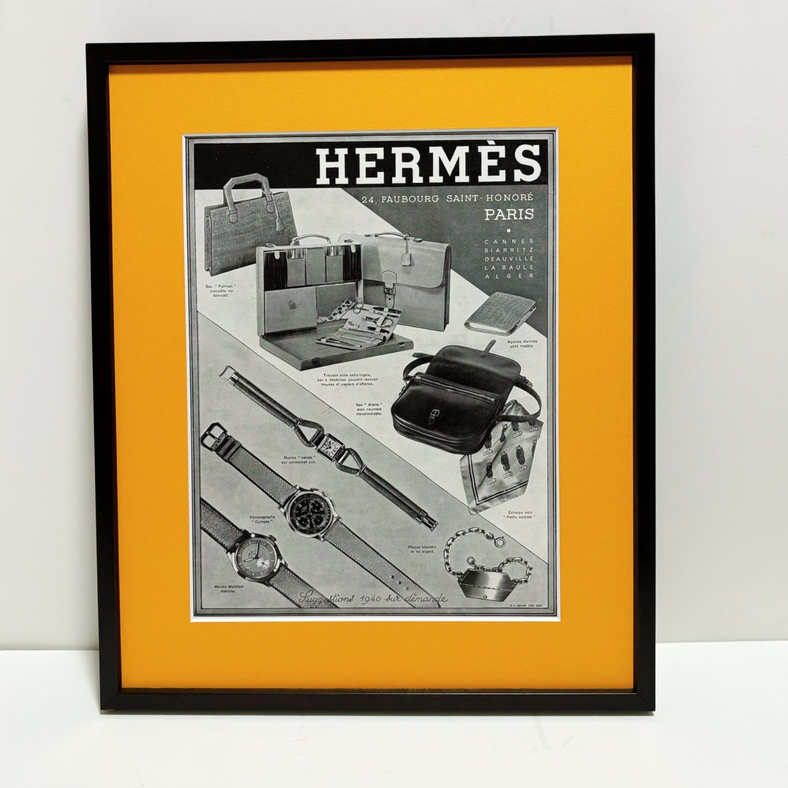 1939 広告＞HERMES エルメス ポスター ヴィンテージ アートポスター