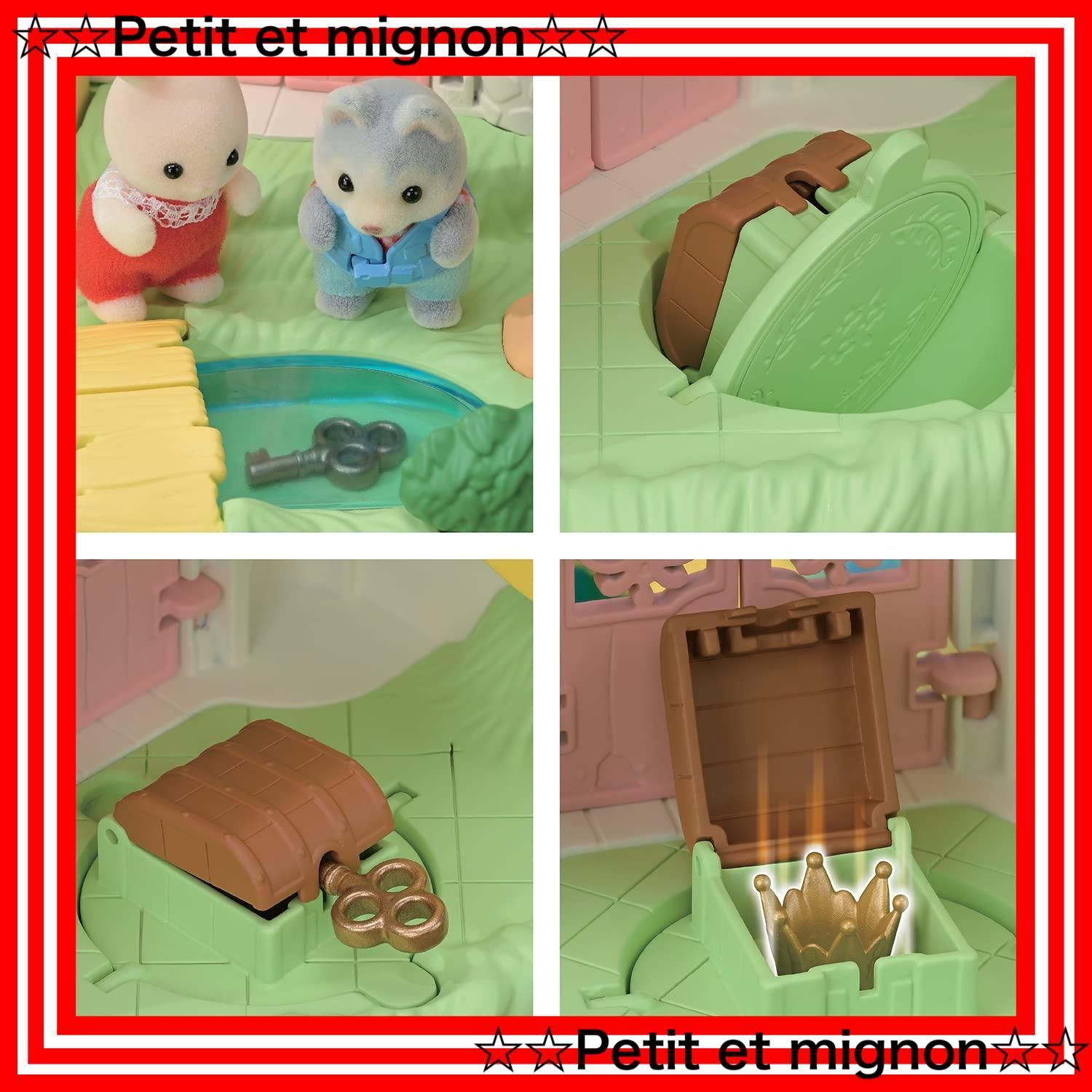 ▽ ③ シルバニアファミリー☆ まとめて キャラクタードール 人形 おもちゃ 大量 ハウス 160 ☆廃盤品☆日本版☆シルバニア☆チャコールネコファミリー♪ラスト一点！