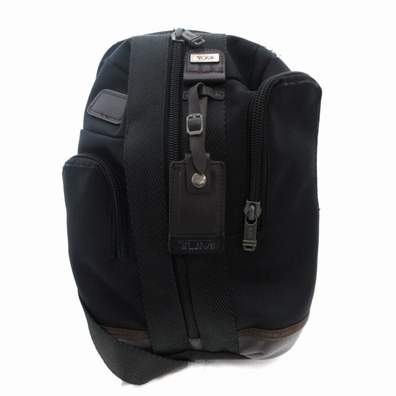 トゥミ TUMI ワンショルダーバッグ/ボディバッグ - レザー ネイビー